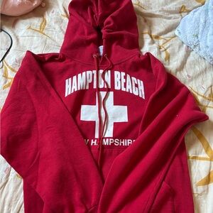 Hampton Beach Red Hoodie